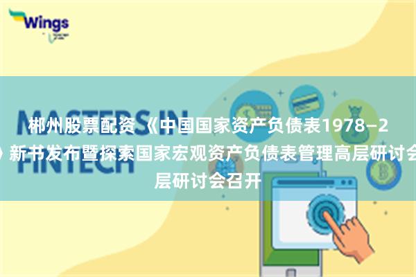 郴州股票配资 《中国国家资产负债表1978—2022》新书发布暨探索国家宏观资产负债表管理高层研讨会召开